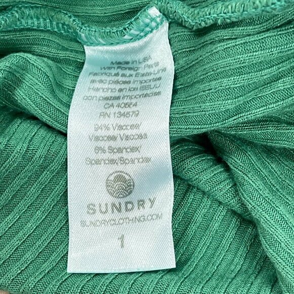 Sundry Color-Block Ruched Dress, Clover/Royal - Size Small - NWT - Picture 6 of 8